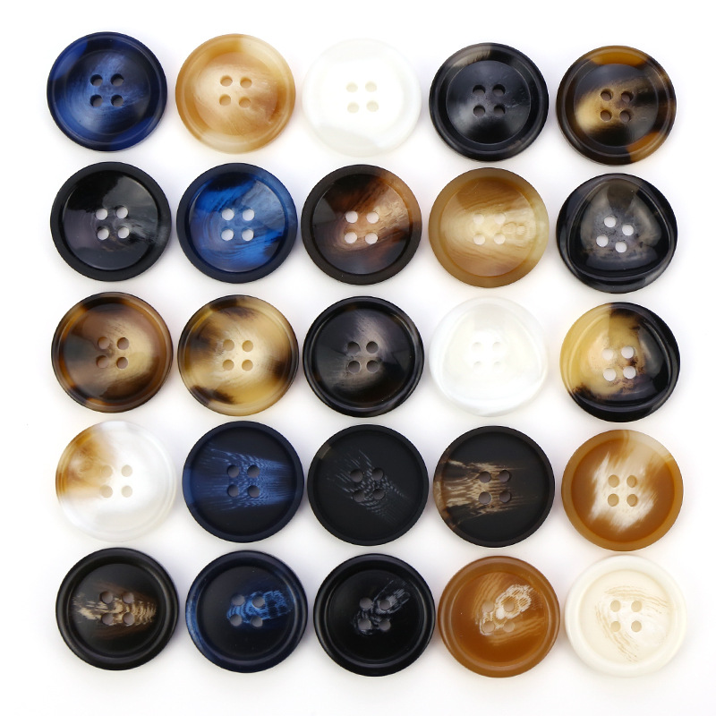 wholesale factory 18L 20L 24L 28L 34L big size plastic ABS coat button combine plastic button