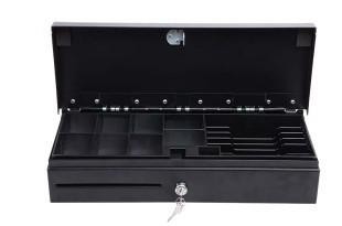 Lockable Flip Top POS Cash Drawer RJ11 170A 18.1 Inch Steel Construction