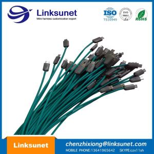 Quality UL94 V - 0 USB - MIC 5PIN Plug Injector Wiring Harness Customized Mold wholesale