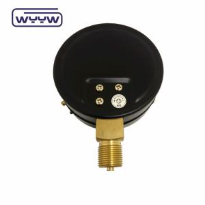 Quality Black Steel Lpg Capsule Pressure Gauge 0-5psi 2.5&quot; 63mm bottom Connection wholesale