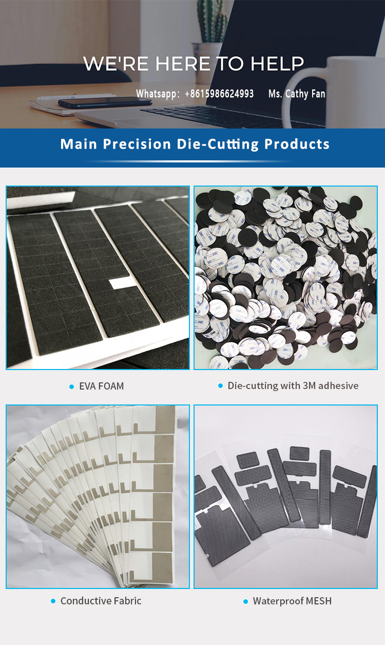 Quakeproof Die Cutting Materials EVA Conductive Fiber Foam Lining 0.15mm Thickness