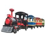 Amusement Park Kids Arcade Machine Electric Trackless Train Rides On Car