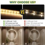 240leds/m 10mm Customized Die-Cutting Board SMD2835 Led Strip Light for Stage