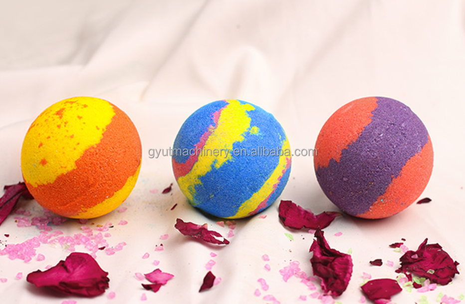 Handmade Bath Salt Ball Making Machine with Salt Powder Raw Material and Various Molds