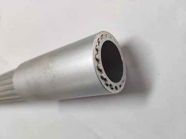 Serrated Round Pipes Industrial Aluminum Profile For Telescopic Products