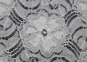 Quality White Elastic Lace Nylon Spandex Fabric Beautiful Elegant CY-LW0783Y wholesale