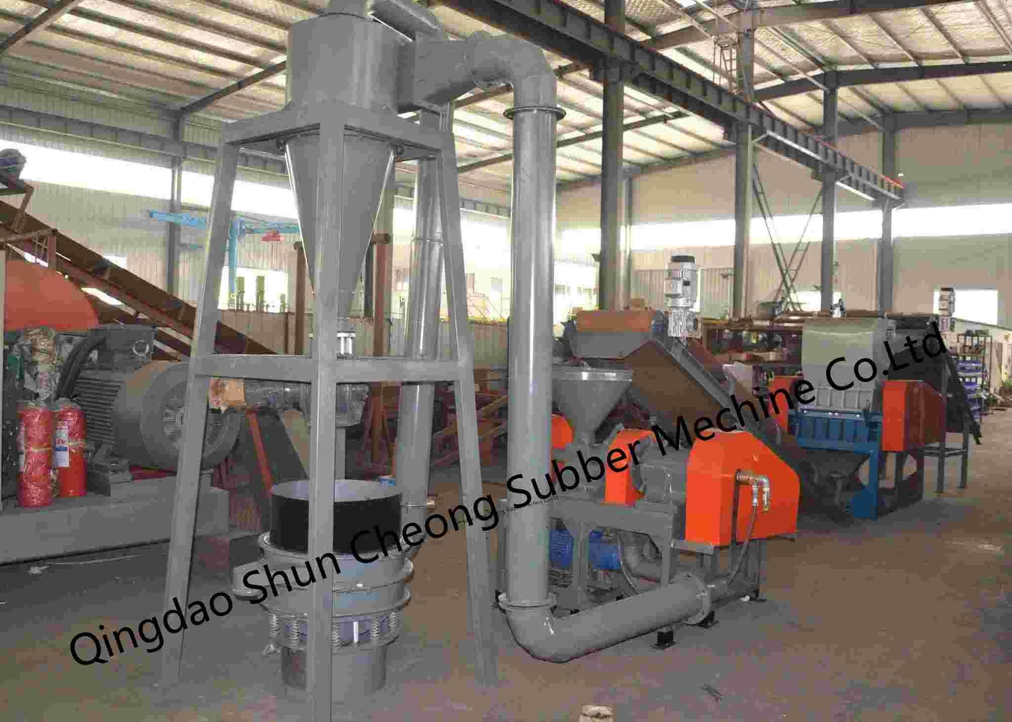 High Output Fine Rubber Powder Production Line / Rubber Pulverizer