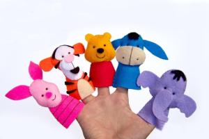 Disney Family Collection Felt Finger Puppets Plush Toys