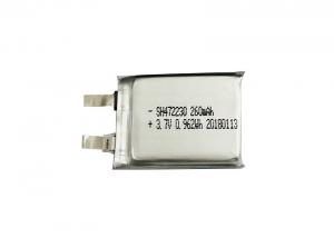 Quality MP3 Rechargeable Lithium Polymer Battery 472230 3.7V 260mAh 4.8*22.5*32.0mm wholesale