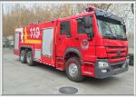 Foam Large Fire Truck Howo 276kw Max Power 6x4 Driving Type 9 Forward Gear