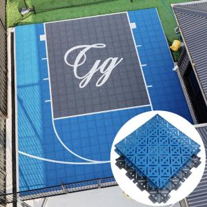 Quality PP Interlocking 3x3 Basketball Streetball Court Flooring Tiles Easy To Install wholesale