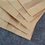 KRAFT PAPER BAG WHOLESALE Kraft standing zipper bag transparent window