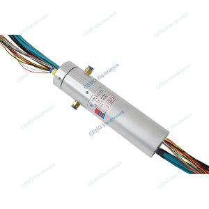 Quality Air Gas Pneumatic Hydraulic Rotary Union Slip Ring With Ethernet Signal wholesale