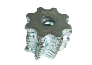 Quality Edco Floor Grinder Parts Pentagonal Cutters With Tungsten Carbide Inserts Zinc Coating wholesale
