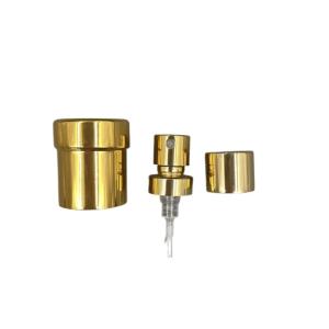 Quality Small 15/400 Perfume Crimp Pump Spray 0.09ML SS316 With Gold Cap wholesale