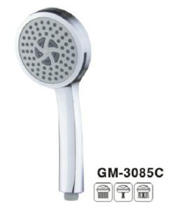 Quality Roundface Handheld Bathroom Shower Head Polished Chrome With Touch Button wholesale