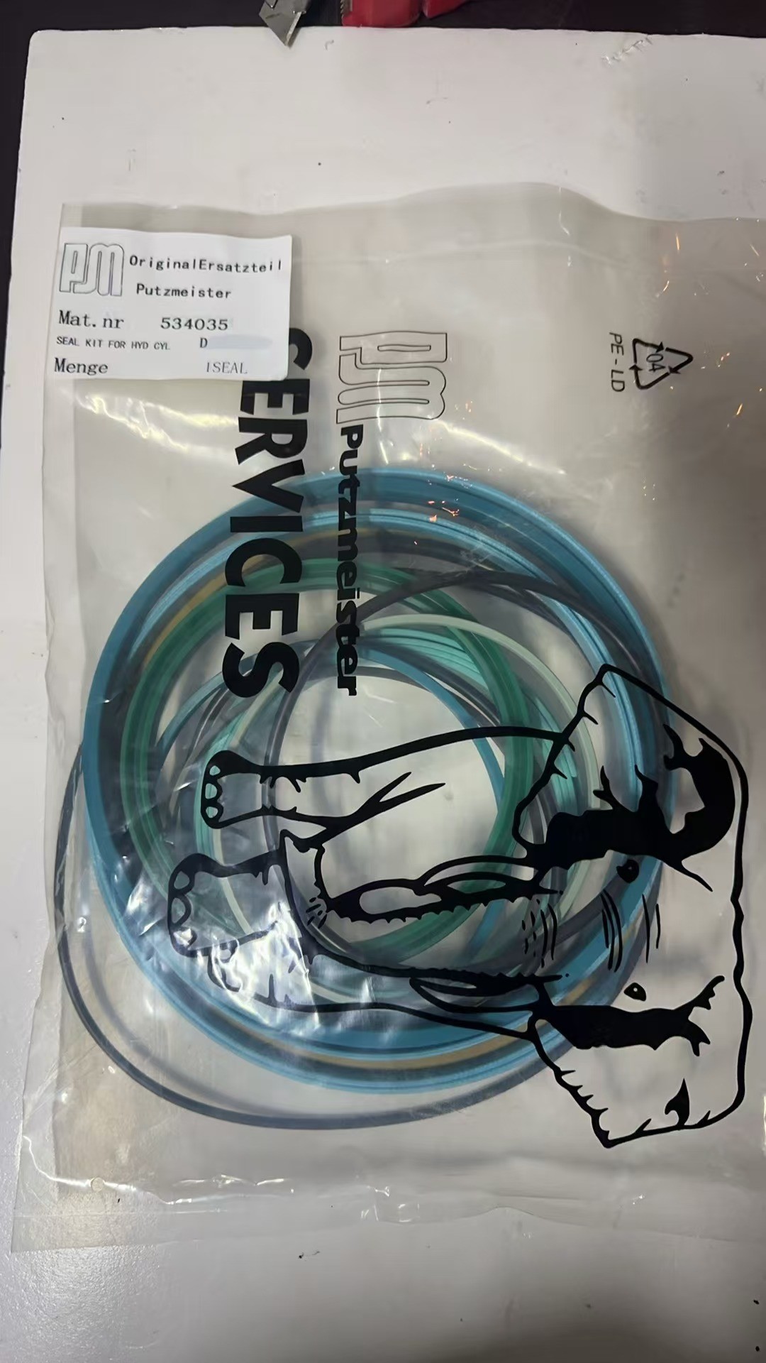 534035 Original Putzmeister Seal kit for HYD CYL Concrete Pump Truck Parts