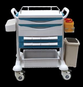 Quality YJ-311 Stainless Steel Medical Instrument Trolley Double Lock And Anti - Skid wholesale