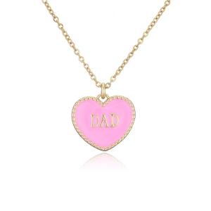 Quality 14K Heart Letter Pendant Necklace wholesale