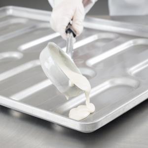 Quality 41055 Glazed Aluminized Steel Rounded End Hoagie Bun Pan Tray wholesale