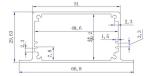 Corrosion Resistance Powder-coated Black Wall Mount Aluminum Enclosure Box For