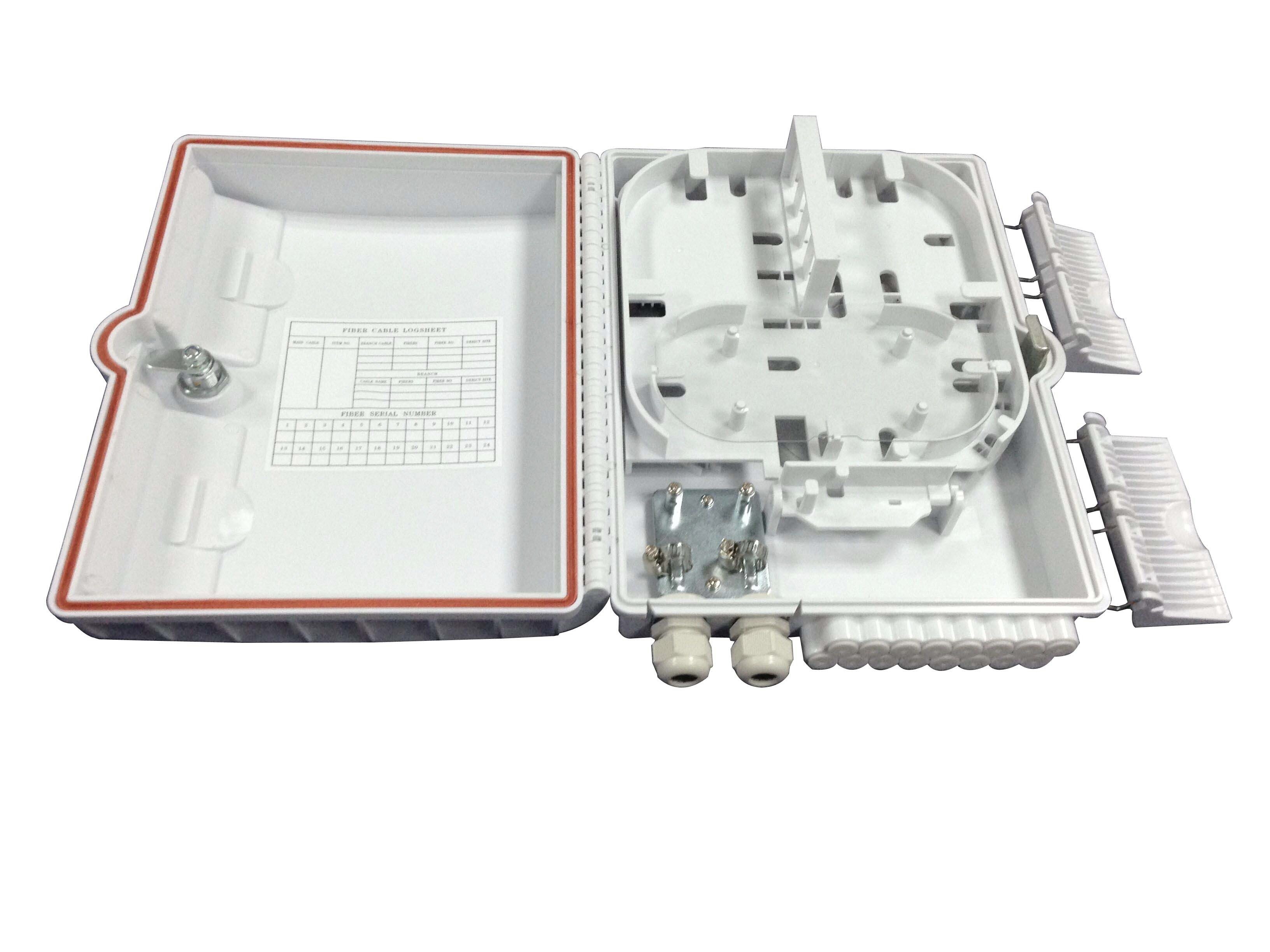 16cores FTTH Fiber Optic Terminal Box ABS For FTTX GPON CATV