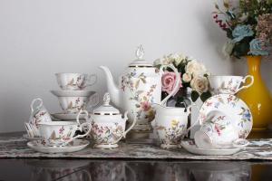 Quality Lead free 220cc Bone China Cappuccino Coffee Cup Sets wholesale