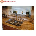 Natural Stone Kashmir Gold Granite Slab For Floor Tile Or Countertop