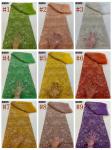 Luxury Pearl Lace Fabric Indian Handmade Beaded Sequin Embroidered Mesh Fabric