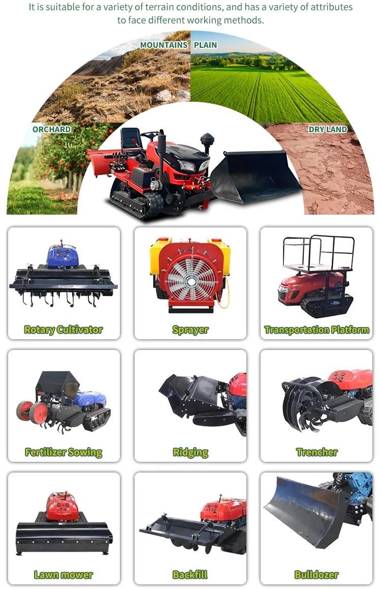Mountain Land Compact Crawler Tractor 35 Hp Compact Tractor CE approved