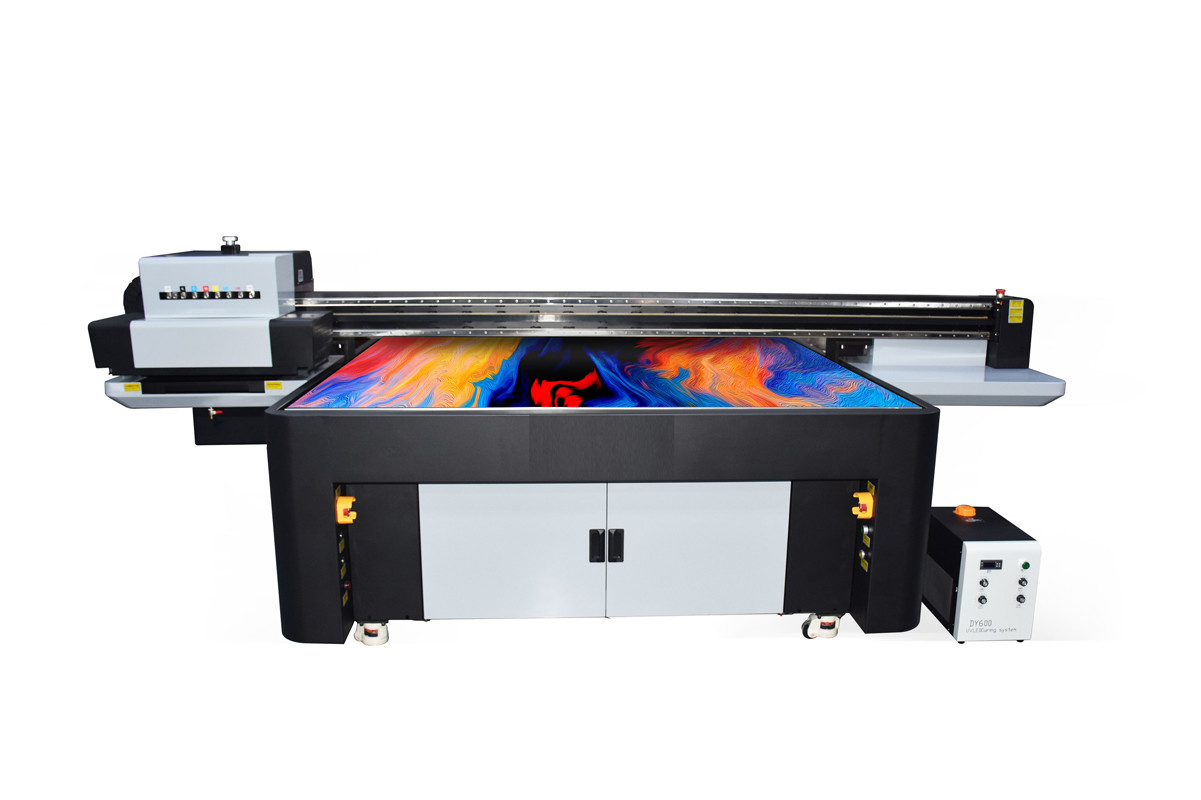 Commercial Ribbon Printer Flatbed UV Color Printer Steel Frame Structure