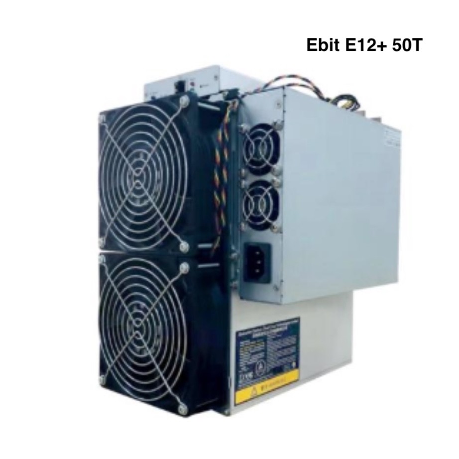 50TH/S Blockchain Bitcoin Asic Miner Machine 2500W Ebang Ebit E12+