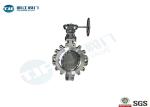 Lug Style Wafer Butterfly Valve , Double Eccentric Butterfly Valve