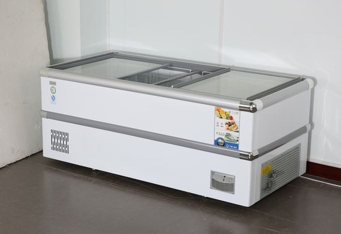 Freezer display cabinet commercial large capacity horizontal freezer fresh-keeping and freezing 2