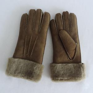 Quality Promotional shearling sheepskin gloves Australia double face sheepskin leather gloves wholesale