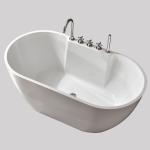Freestanding Skirt Acrylic Back To Wall Bathtubs 1500 Mm SGS Certified