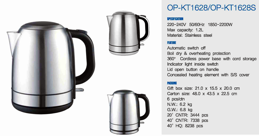 Household Stainless Steel Electric Kettle with App-Controlled Temperature Control