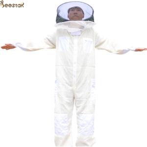 Quality Round Veil Ventilated Beekeeping Outfits Jacket Bee Keeper Cotton Suit wholesale
