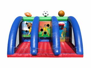 Quality Amusing Inflatable Basketball Combines Rugby Games In Inflatable Amusement Park wholesale