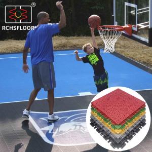 Quality 595g/Pc Outdoor Sport Court Tiles Polypropylene Floor Tiles 340mm*340mm*18mm wholesale