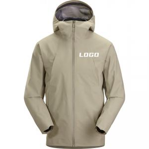 2023 High Quality Custom LOGO Blank Waterproof for Jacket Winter Softshell Unisex Hooded Outdoor Windbreaker Men Jacket