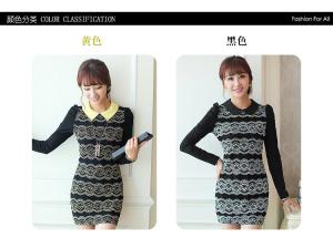 Quality women's fashion dress with long sleeve wholesale