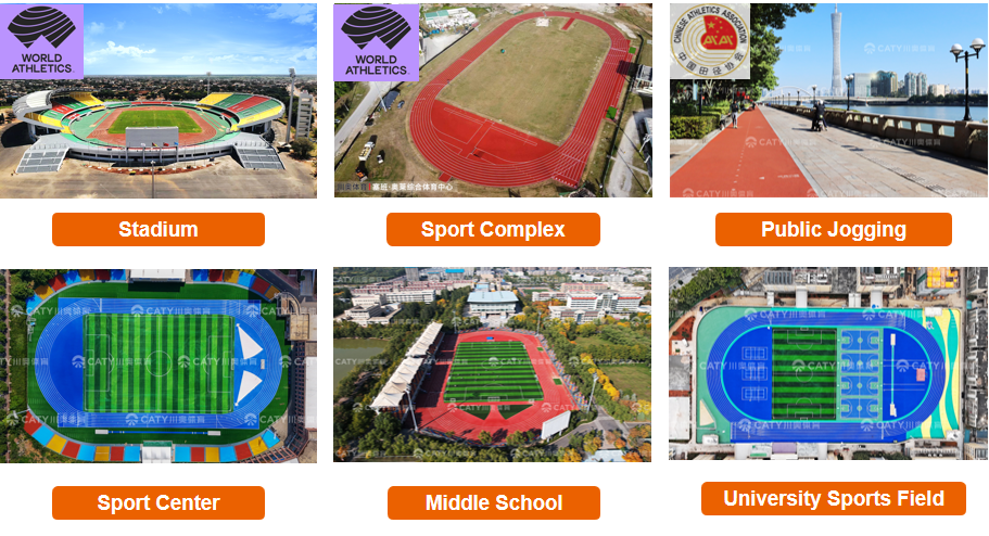 Anti UV Sports Running Track Soundproof EPDM Rubber Granules China Running Track Installation Factories