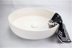 Commercial Cylindrical Stone Sink Basin , Unusual Bathroom Sinks Long Lifetime