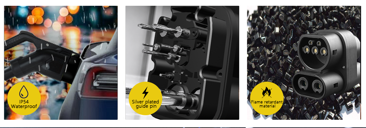 CE Certified EV CCS1 to CCS2 Adapter for Fast Charging Stations by BYD Automatic Compatibility