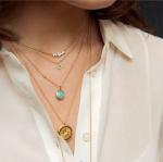 Gold Plated 925 Sterling Silver Ruby Gemstone Necklace With Cable Chain