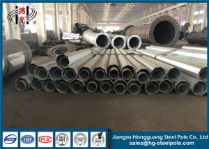 Quality NEA Standard Polygonal Transmission Steel Tubular Pole Overlap / Flange Connection wholesale