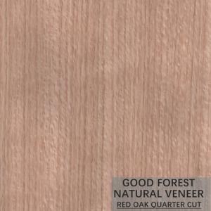 Quality Smoked Red Oak Wood Veneer / Natural Veneer Plywood Quarter Cut FSC wholesale