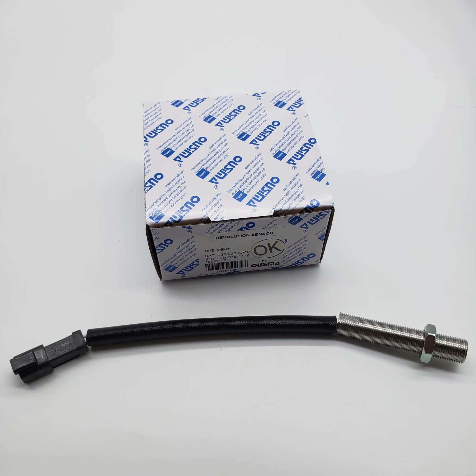 OUSIMSA Engine Revolution Speed Sensor 319-6491 183-4584 For Excavator E349