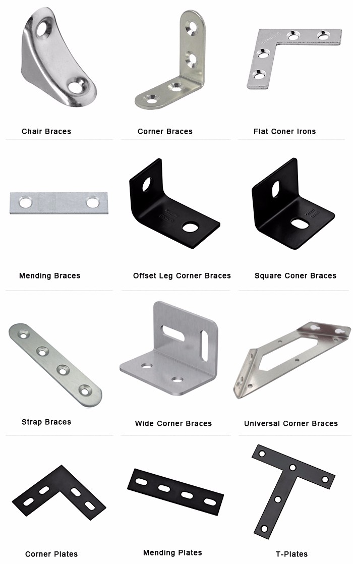 Standard Galvanized Steel T Shape Tie Bracket for Nonstandard Furniture Supplies